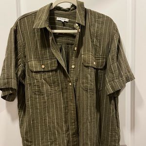 Madewell Green Button Down